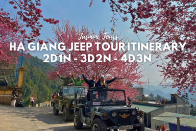 Jasmine Ha Giang Jeep Tour Itineraries: 2D1N, 3D2N, and 4D3N Adventure