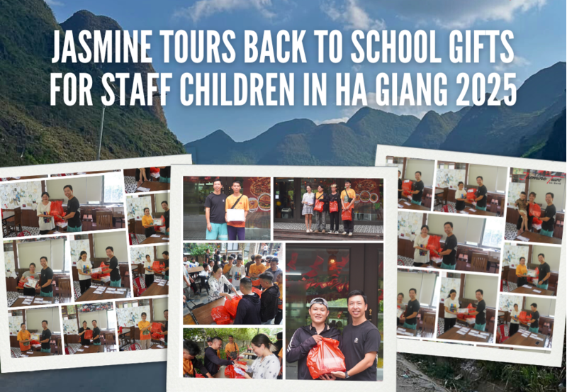 Jasmine Tours Back to School Gifts for Staff Children in Ha Giang 2025