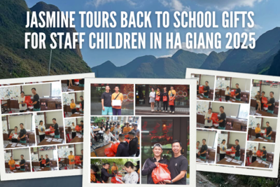 Jasmine Tours Back to School Gifts for Staff Children in Ha Giang 2025