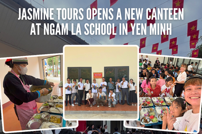 Jasmine Tours Opens a New Canteen at Ngam La School in Yen Minh