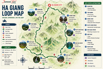 Ha Giang Loop Map : A Complete Guide to the Famous Route