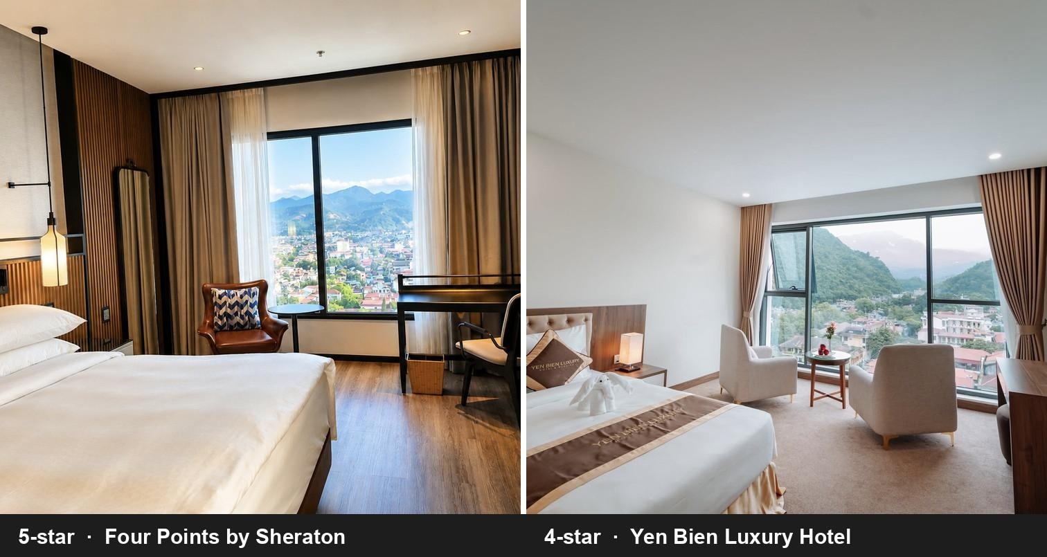 Night 0 in Ha Giang City - choose 5-star Four Points or 4-star Yen Bien