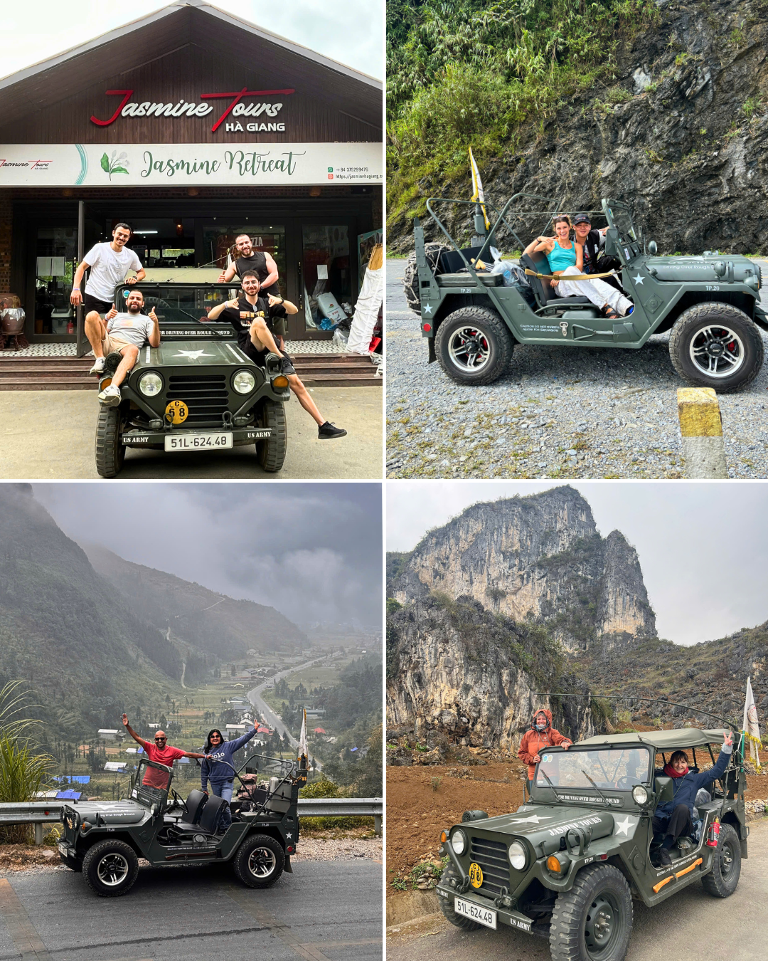 jeep tour on ha giang loop route