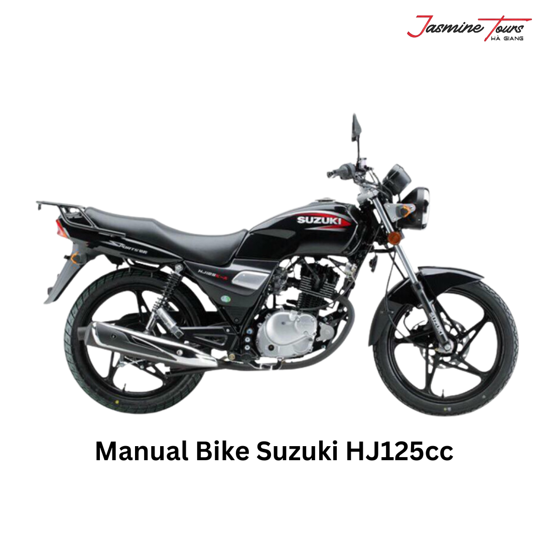 motorbike rental in ha giang second option manual bike suzuki HJ125