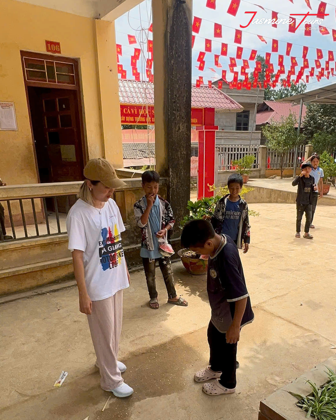 Jasmine Tours Opens a New Canteen and the story of the boy with pink slippers