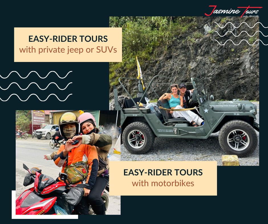 how is self-riding or easy-rider in ha giang with jasmine tours