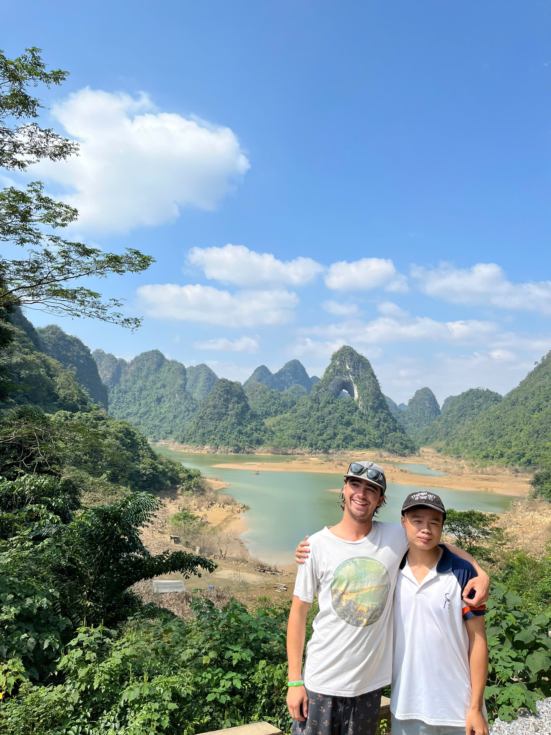 People and Angel Eye Mountain