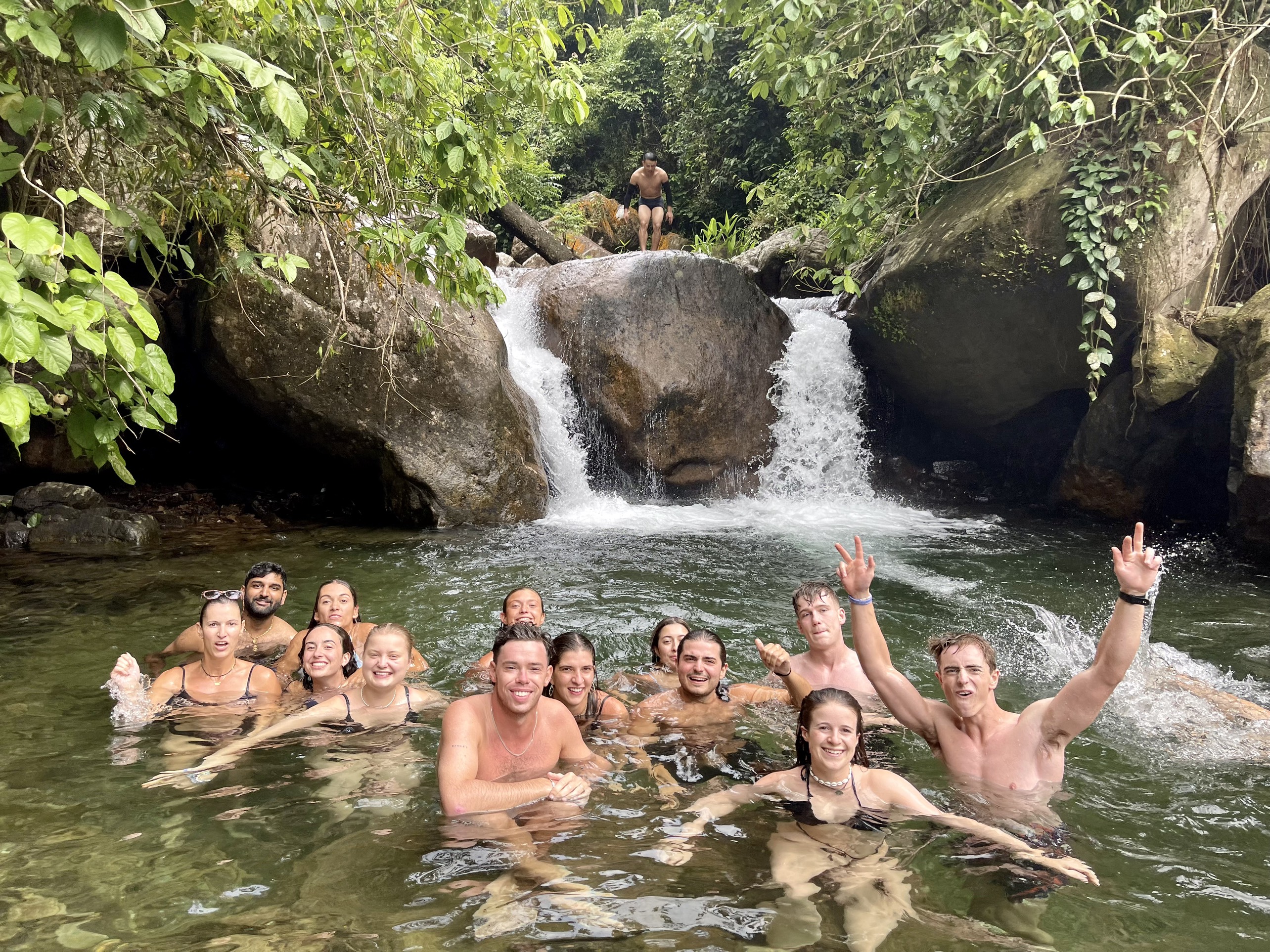 Du Gia Waterfall fun
