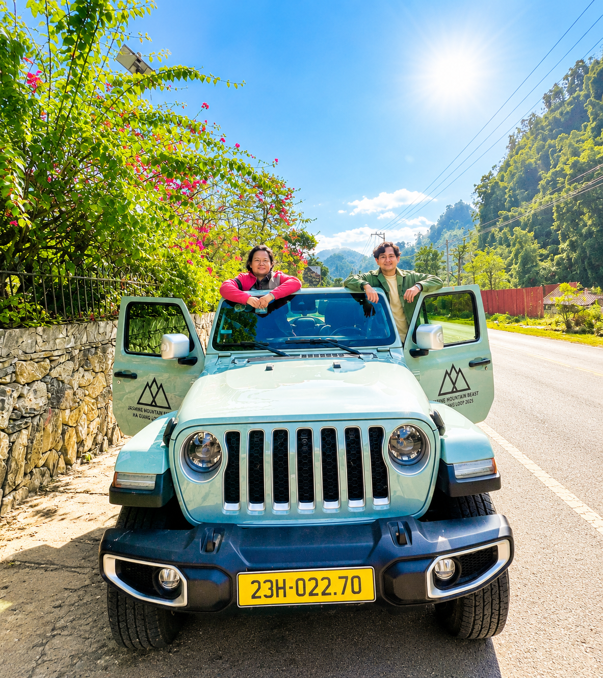 Ha Giang Motorcycle Tour jeep