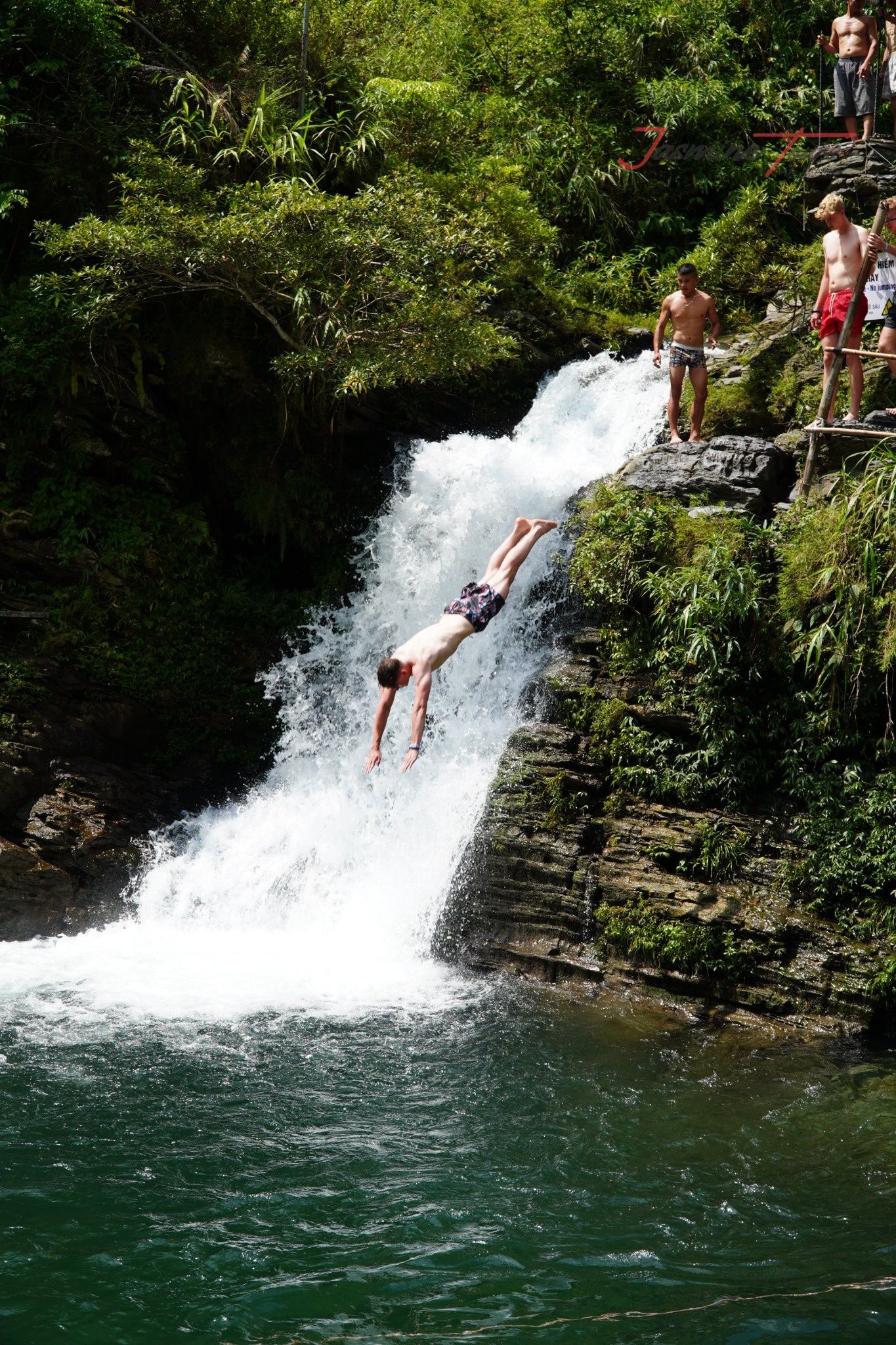 Du Gia Waterfall Jump